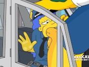 Preview 6 of Police Marge tries to arrest Snake but he fucks her. - The Simpson hentai