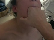 Preview 1 of Sub slut can't get enough of swallowing her boyfriend's cock