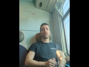 Preview 5 of Italian jerk off on a train