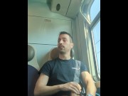 Preview 6 of Italian jerk off on a train
