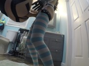 Preview 1 of Teen stepsister fucks sissy ass hard with 24”cock