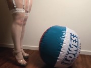 Preview 5 of FREE PREVIEW - Squirting on a Beachball Lingerie Edition - Rem Sequence