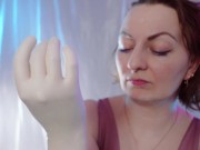 Preview 2 of ASMR with surgical gloves and medical mask - by Arya Grander - SFW video