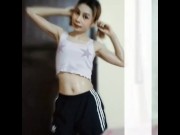 Preview 1 of Chinese cute girl fitness promotion