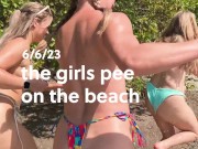 Preview 3 of Peeing on the beach with the girls