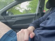 Preview 6 of Uncut Cumshot in the car