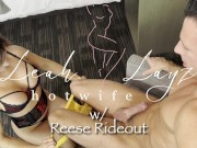 Preview 1 of Reese Rideout feeds hotwife Leah Layz his cum