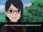 Preview 4 of FOLLANDO CON HANABI Y ENTRENANDO CON SARADA- NARUTO FAMILY VACATION - CAP 9