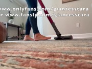 Preview 6 of Unaware Giantess tiny jumps out of panties gets vacuumed