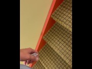 Preview 2 of Pissing while walking up steps