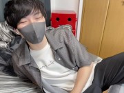 Preview 1 of [High-quality sound] Perverted Japanese boy masturbates while making naughty noises