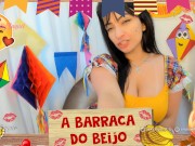 Preview 1 of ROLEPLAY kissing and sucking booth brazilian sex party bukakke facila cum in mouth