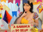 Preview 2 of ROLEPLAY kissing and sucking booth brazilian sex party bukakke facila cum in mouth