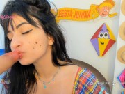 Preview 4 of ROLEPLAY kissing and sucking booth brazilian sex party bukakke facila cum in mouth