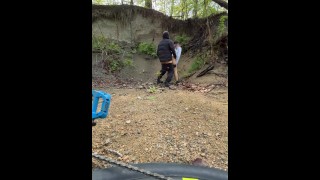 Quick Fuck in the Woods With Copious Cum Ending.