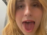 Preview 6 of I crossdress Marisa and show you my tongue and drool! (Vore) (Cosplay)