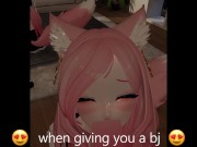 Preview 4 of Lewdtuber Miss Kanako Teases you and sucks dick! Vtuber Catgirl Hentai