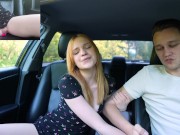 Preview 5 of Surprise Verlonis for Justin lush Control inside her pussy while driving car in Public