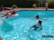Preview 6 of MOMMY4K. Sunstroke at the Pool of Love