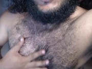 Preview 3 of Hombre se toca el pecho y axilas peludas