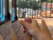 Preview 2 of I masturbated on the balcony. I was so excited that I finished it right away.