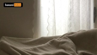 Our first love hotel🏩 In the morning ♡ An amateur couple who do creampie SEX ♡／Japanese hentai