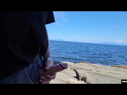 Preview 3 of johnholmesjunior shows his big huge massive white cock to people at nanaimo public beach