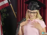 Preview 4 of Teen Aubrey Gold Is Naked Under Her Cap and Gown