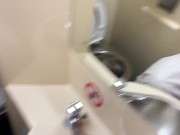 Preview 5 of Sucked a stranger in the train toilet until he cum in mouth -21