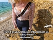 Preview 6 of Greedy Sexy Married MILF does not Mind FUCKing for Money with a Stranger on the BEACH - DjelkaBianki