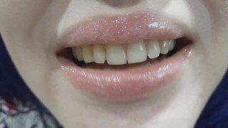 Sexy Up Close Mouth and Tongue