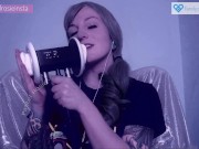 Preview 5 of SFW ASMR Dark Mode Rainy Day - PASTEL ROSIE Mouth Sounds and Breathing - Tattooed Fansly Amateur