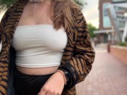 Preview 1 of My Pussy Gets So Wet Flashing it in Public