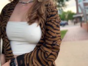 Preview 2 of My Pussy Gets So Wet Flashing it in Public