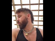 Preview 6 of Stud lets his cock hang out while walking in public