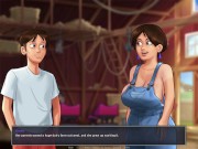 Preview 4 of Summertime saga #61 - My boss milks my cock with her tits - Gameplay