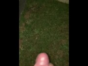 Preview 6 of HUGE Cumshot in GARDEN after 3 HOURS of Wanking