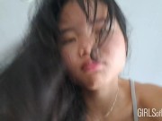 Preview 1 of POV - Asian teen rides your cock before taking your cumshot in her mouth - Real Sex with Baebi Hel