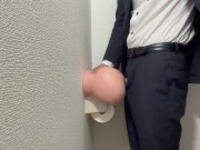 Preview 4 of Masturbation in the toilet in a suit　スーツ姿でトイレでオナニー　穿着西装在厕所自慰　एक सूट में शौचालय में हस्तमैथुन