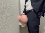 Preview 5 of Masturbation in the toilet in a suit　スーツ姿でトイレでオナニー　穿着西装在厕所自慰　एक सूट में शौचालय में हस्तमैथुन