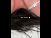 Preview 1 of Stepbrother Fucks His 18 Year Old Stepsister Doggystlye on Snapchat and creampie Her