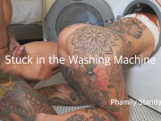 Preview 6 of Wife Stuck In Washing Machine get Filled With Cum!