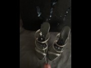 Preview 5 of Cumplosion On Sexy Stripper Heels (Slowmotion)