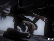 Preview 3 of Nier Automata 2B & A2 fucked by dildo machine and covered in cum