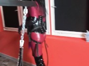 Preview 1 of Kinky Pegging Breath Play and Gas Mask