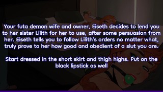 [Anal & Oral JOI] Futa Succubus Lends You To Her Futa Sister Lilith
