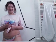 Preview 4 of My Friend spied on me while I wanted to take a shower and I invited him to watch me masturbate!