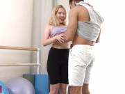 Preview 2 of Slim4K - Una Fairy - Skinny gal fitness anal