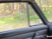 Preview 2 of Put a Russian student in a car , took her to the forest and fucked her