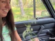 Preview 3 of Put a Russian student in a car , took her to the forest and fucked her